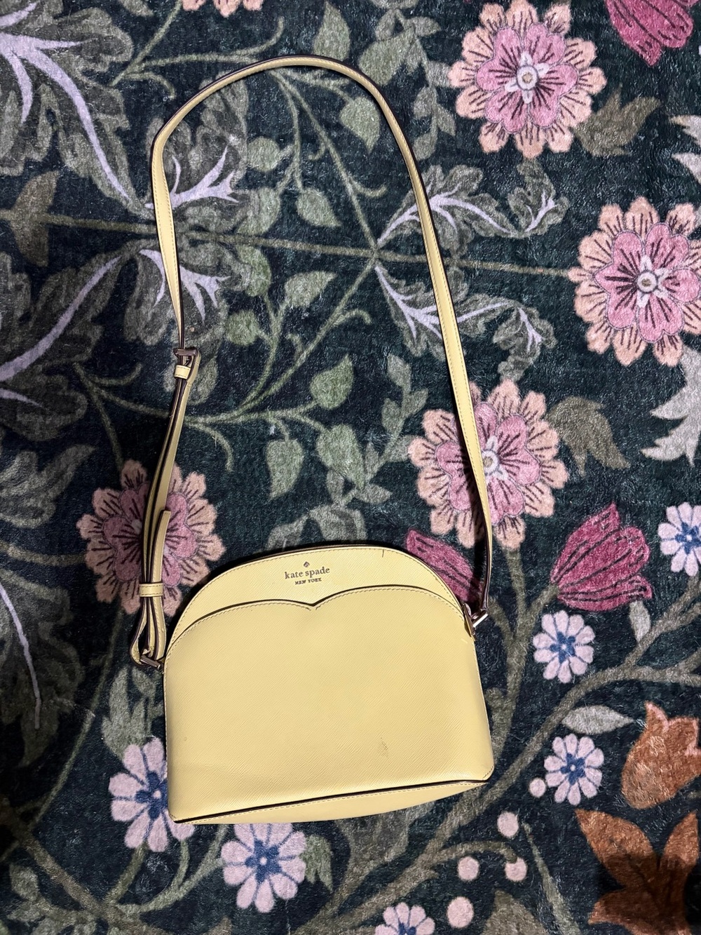 kate spade Lemon Yellow Dome Crossbody Bag